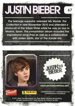 2011 Panini Justin Bieber #67 The teenage superstar released Back