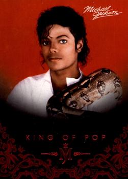 2011 Panini Michael Jackson #8 Michael's pet python, Muscles, drapes lazily o Front
