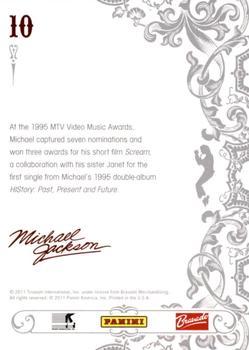 2011 Panini Michael Jackson #10 At the 1995 MTV Video Music Awards, Michael ca Back