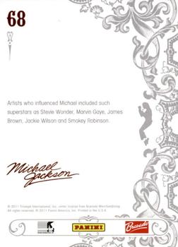 2011 Panini Michael Jackson #68 Artists who influenced Michael included such s Back