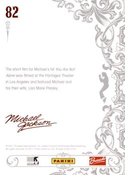 2011 Panini Michael Jackson #82 The short film for Michael's hit You Are Not A Back