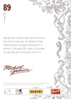 2011 Panini Michael Jackson #89 Michael was a child prodigy and international Back