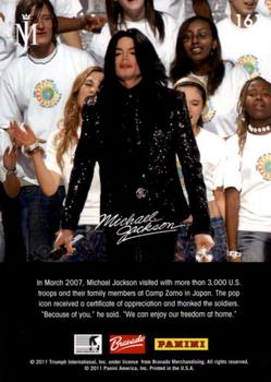2011 Panini Michael Jackson #161 In March 2007, Michael Jackson visited with mo Back