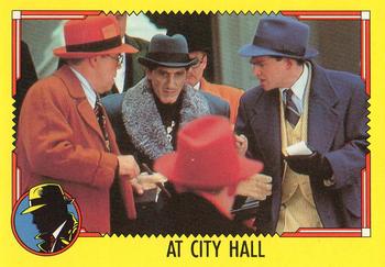 1990 O-Pee-Chee Dick Tracy Movie #39 At City Hall Front