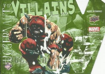 2012 Upper Deck Marvel Beginnings S3 - Villains Die Cut #V17 Juggernaut Back