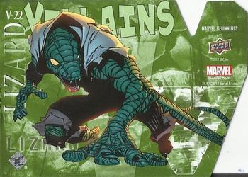 2012 Upper Deck Marvel Beginnings S3 - Villains Die Cut #V22 Lizard Back