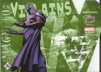 2012 Upper Deck Marvel Beginnings S3 - Villains Die Cut #V24 Magneto Back