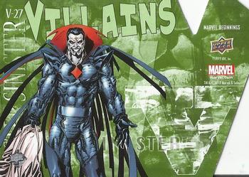 2012 Upper Deck Marvel Beginnings S3 - Villains Die Cut #V27 Mister Sinister Back