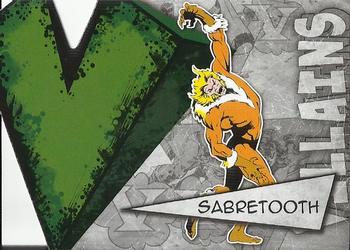 2012 Upper Deck Marvel Beginnings S3 - Villains Die Cut #V35 Sabretooth Front