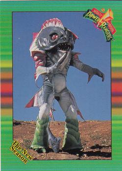 1995 Collect-A-Card Power Rangers The New Season Retail #8 Piranhatishead Front