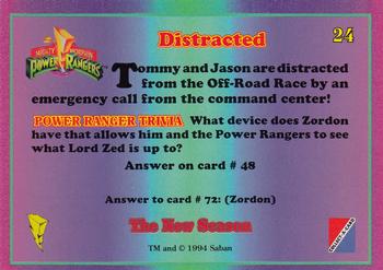 1995 Collect-A-Card Power Rangers The New Season Retail #24 Distracted Back