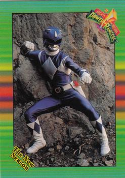 1995 Collect-A-Card Power Rangers The New Season Retail #63 The Blue Ranger Front