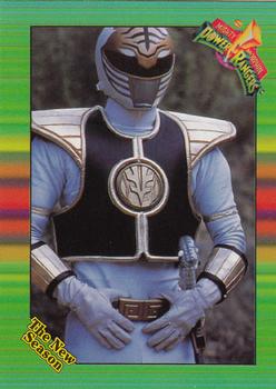 1995 Collect-A-Card Power Rangers The New Season Retail #71 The White Ranger Front