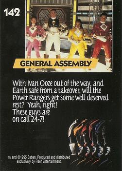1995 Ultra Mighty Morphin Power Rangers: The Movie #142 General Assembly Back