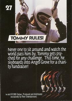 1995 Ultra Mighty Morphin Power Rangers: The Movie #27 Tommy Rules! Back