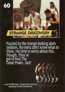 1995 Ultra Mighty Morphin Power Rangers: The Movie #60 Strange Discovery Back