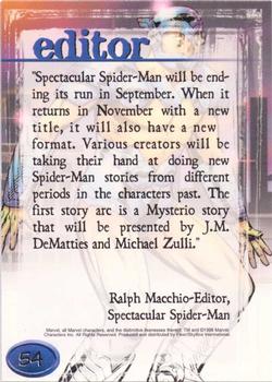 1998 Marvel Creators Collection #54 Prodigy Back