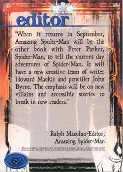 1998 Marvel Creators Collection #60 Black Tarantula Back