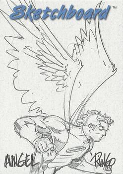 1998 Marvel Creators Collection - Sketchboards White #9 Angel Front