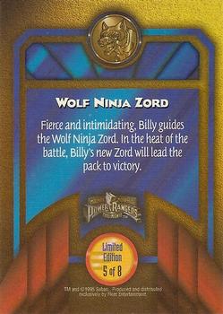 1995 Ultra Mighty Morphin Power Rangers: The Movie - HoloFoil Zord Cards #5 Wolf Ninja Zord Back