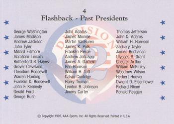 1992 Wild Card Decision '92 #4 Jimmy Carter / Gerald Ford / Richard Nixon / Ronald Reagan / George H. W. Bush Back