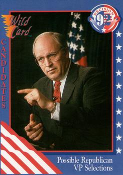 1992 Wild Card Decision '92 #51 Possible Republican VP Selections Front