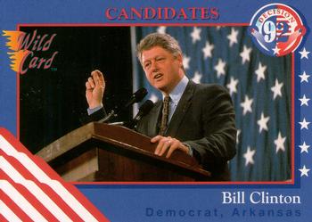 1992 Wild Card Decision '92 #8 Bill Clinton Front