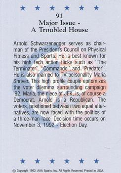 1992 Wild Card Decision '92 #91 A Troubled House Back