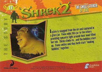 2004 Cards Inc. Shrek Movie 2 #17 The Sweet Stench of Love Back