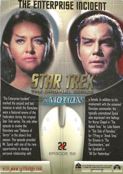 1999 Rittenhouse Star Trek In Motion Premiere Edition #22 The Enterprise Incident Back