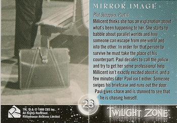 1999 Rittenhouse Twilight Zone Series 1 #23 Plot Synopsis, Part 4 - Mirror Image Back