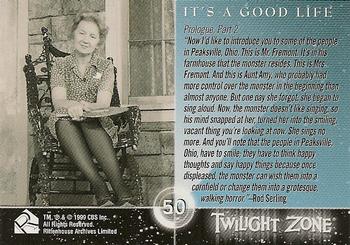 1999 Rittenhouse Twilight Zone Series 1 #50 Prologue, Part 2 - It's a Good Life Back