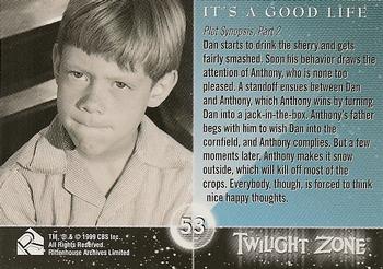 1999 Rittenhouse Twilight Zone Series 1 #53 Plot Synopsis, Part 2 - It's a Good Life Back