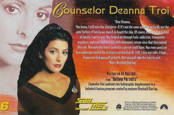 2000 Rittenhouse The Women of Star Trek in Motion #6 Counselor Deanna Troi Back