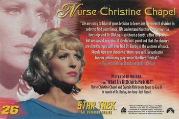 2000 Rittenhouse The Women of Star Trek in Motion #26 Nurse Christine Chapel Back