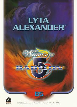 2001 Rittenhouse The Women of Babylon 5 Archive Collection #B5 Lyta Alexander Back
