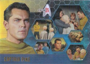 2001 Rittenhouse Star Trek 35th Anniversary HoloFEX #49 Captain Pike Front