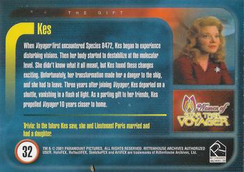 2001 Rittenhouse Women of Star Trek Voyager HoloFEX #32 Kes Back