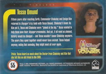 2001 Rittenhouse Women of Star Trek Voyager HoloFEX #55 Tessa Omund Back