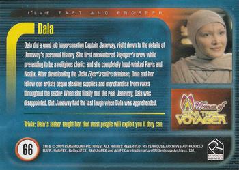 2001 Rittenhouse Women of Star Trek Voyager HoloFEX #66 Dala Back