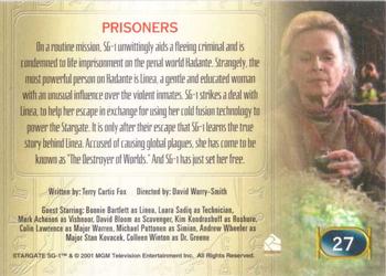 2001 Rittenhouse Stargate SG-1 Premiere Edition #27 Prisoners Back