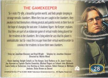 2001 Rittenhouse Stargate SG-1 Premiere Edition #28 The Gamekeeper Back