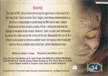 2001 Rittenhouse Stargate SG-1 Premiere Edition #34 Bane Back