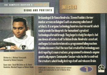 2002 Rittenhouse The Complete Babylon 5 #7 Infection Back