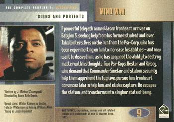 2002 Rittenhouse The Complete Babylon 5 #9 Mind War Back