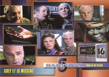 2002 Rittenhouse The Complete Babylon 5 #68 Grey 17 Is Missing Front