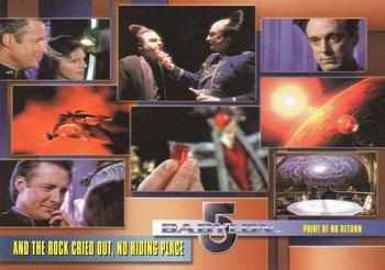 2002 Rittenhouse The Complete Babylon 5 #69 And the Rock Cried Out, No Hiding Place Front