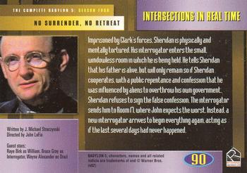 2002 Rittenhouse The Complete Babylon 5 #90 Intersections in Real Time Back