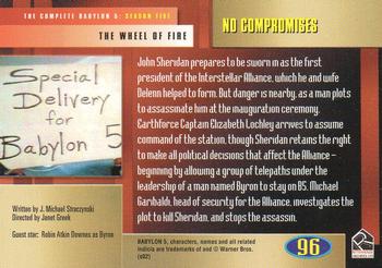 2002 Rittenhouse The Complete Babylon 5 #96 No Compromises Back