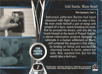 2002 Rittenhouse The Outer Limits Premiere Edition #2 Astronaut Jefferson Barton had been obsessed wi Back